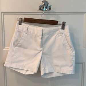 J. Crew Women's White Bermudas